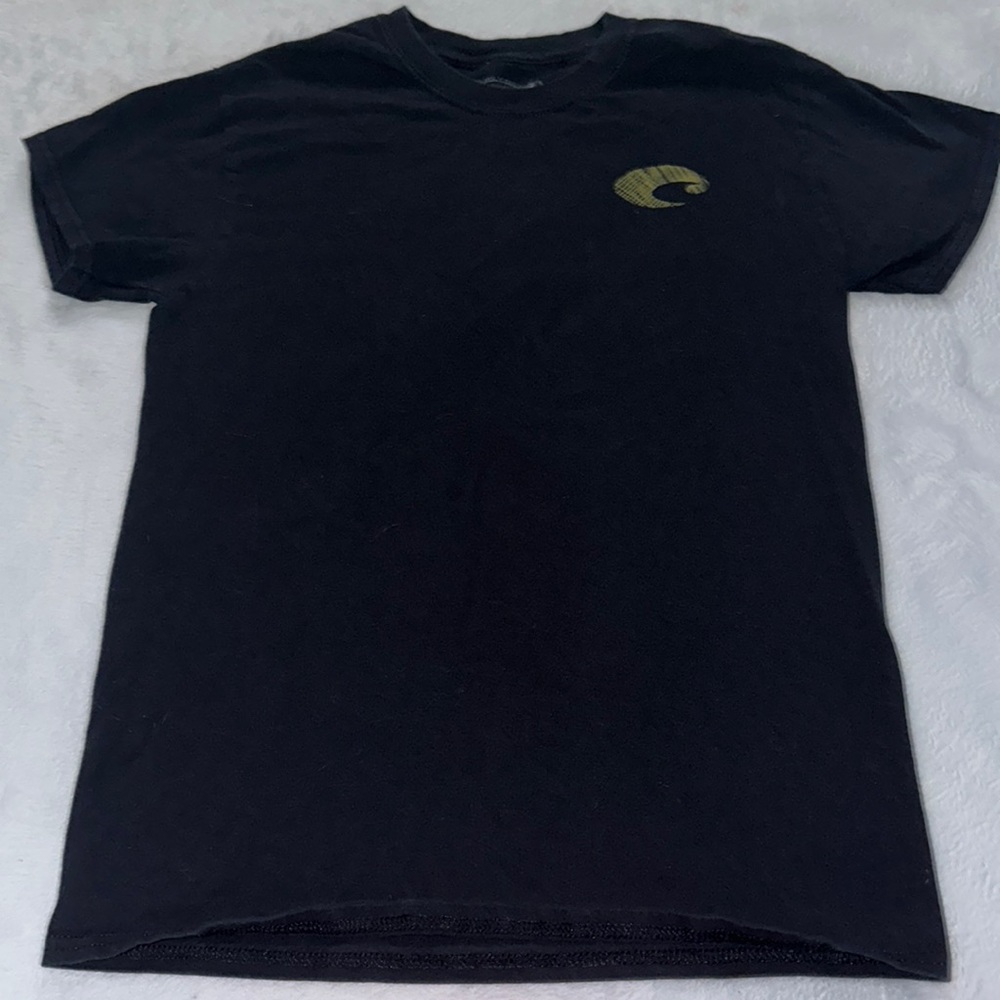 Short sleeve black costa fishing shirt.